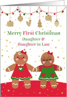 Daughter & Daughter in Law - First Married Christmas card