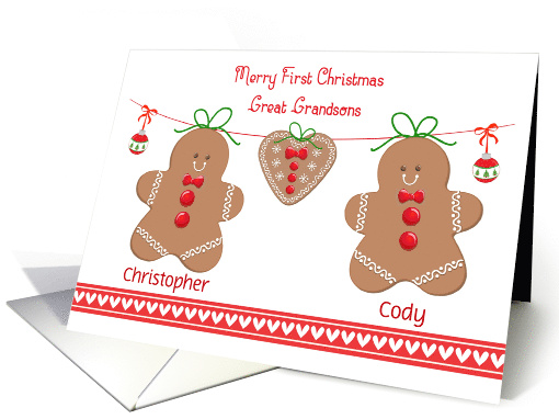 Customize for Twin Great Grandsons First Christmas -... (1506462)