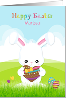 Customized Front - Easter Bunny Chocolate Heart card