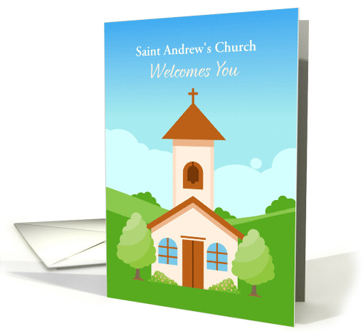 Customized - Welcome to Church - Church Scene card (1511216)