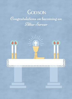 For Godson - Congratulations on Becoming an Altar Server