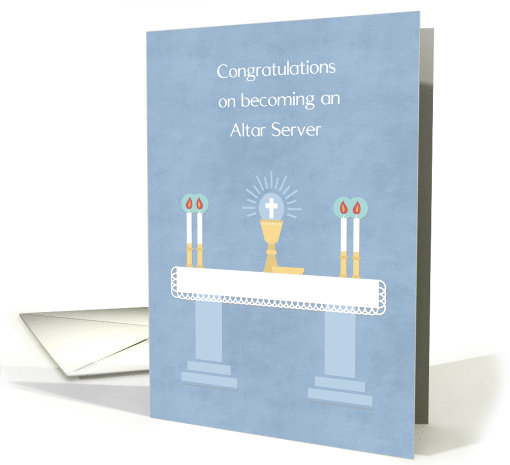 Congratulations on Becoming an Altar Server card (1512308)