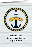 For Dad Father’s Day with Anchor card