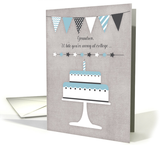 For Grandson Birthday While Away at College card (1528666)