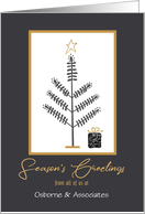 Customized Season’s Greetings Simple Tree with Gift card