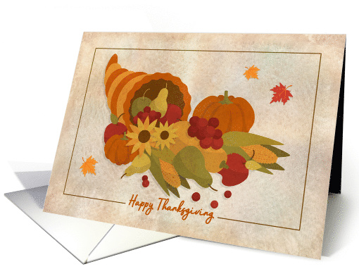 Thanksgiving Cornucopia card (1532158)