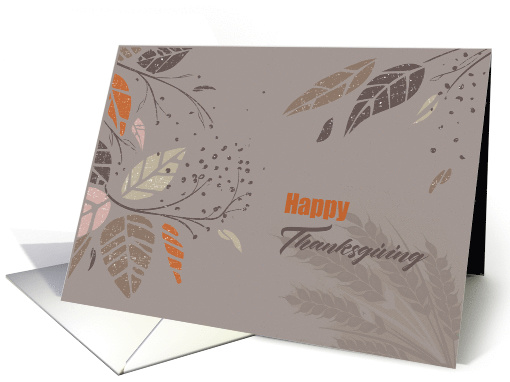 Thanksgiving Elegant Leaves card (1532160)