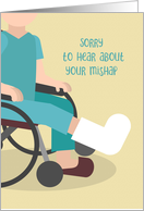 Get Well Leg or Foot Injury card