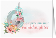 Congratulations New Granddaughter Decorated Letter G card