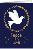 Peaceful Holiday Dove card