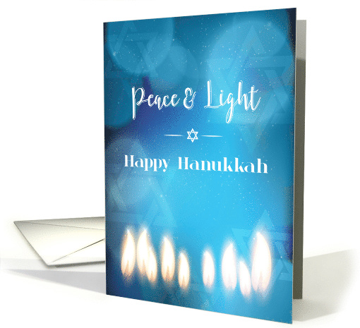 Peace & Light Candles Happy Hanukkah card (1546226)