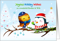 Customize Interfaith Holiday Birds with Winter Scene card