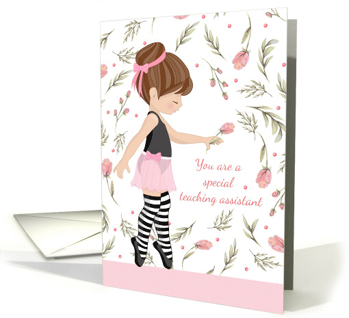 Thank You Dance Teaching Assistant Little Ballerina card (1547112)