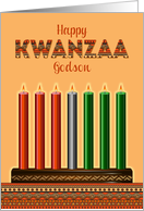 For Godson Kwanzaa Kinara card