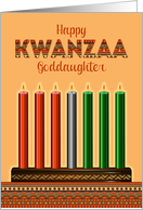 For Goddaughter Kwanzaa Kinara card