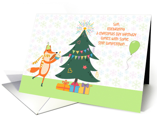 For Adult Son Christmas Birthday card (1551920)