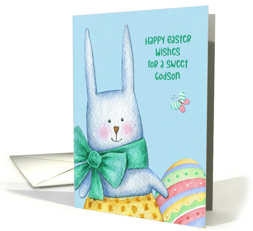 For Godson Easter Bunny with Decorated Egg card (1557040)