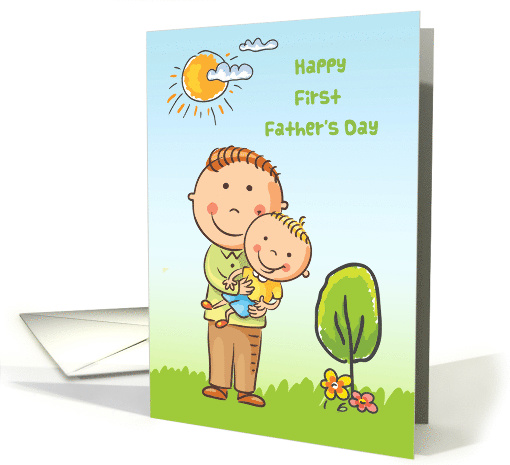 First Father's Day with Dad and Baby card (1571622)