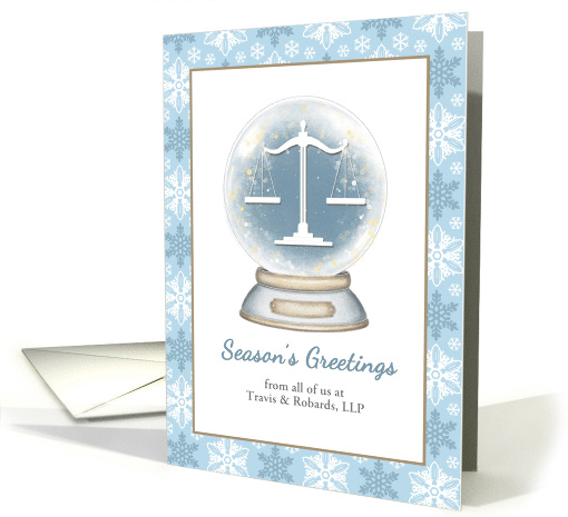 Customize Season's Greetings from Law Firm card (1587564)