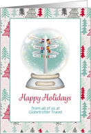 Customize Happy Holidays Travel Agency card