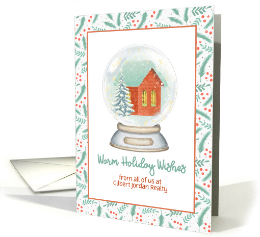 Customize Holiday Wishes Real Estate card (1587818)