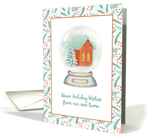 Holiday Wishes from New Home Snow Globe card (1589490)