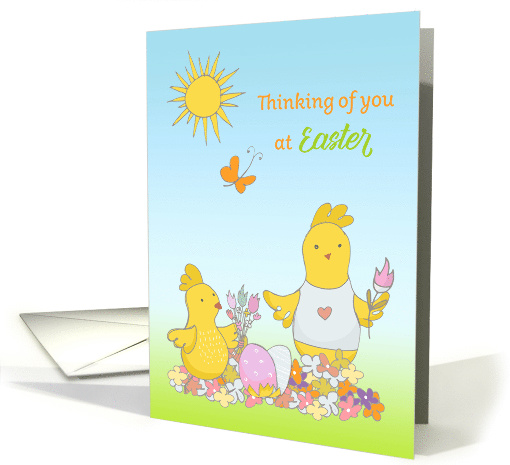 Easter Yellow Chicks Thinking of You card (1595202)