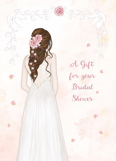 A Gift for Bridal Shower with Elegant Bride