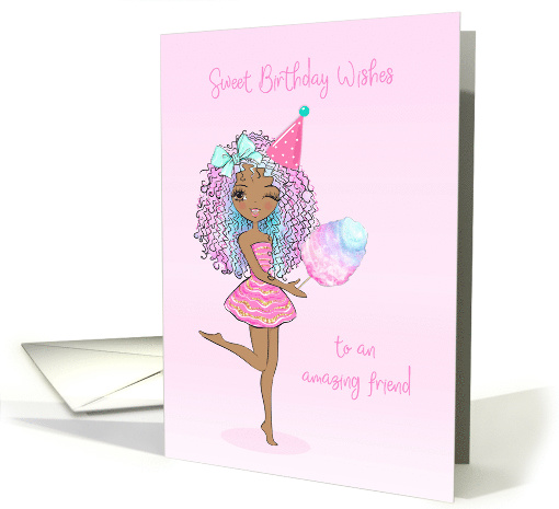 Birthday For Friend Sassy Young Adult with Dark Skin card (1626512)