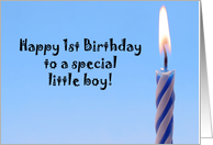 1st Birthday Boy card