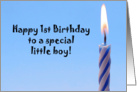 1st Birthday Boy card