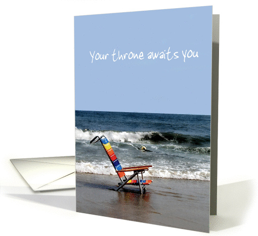 Beach Chair, Ocean, Retirement card (179520)