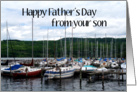 Father’s Day Boats Son card