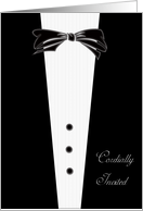 Black Tie Invitation card