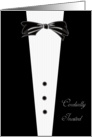 Black Tie Invitation card