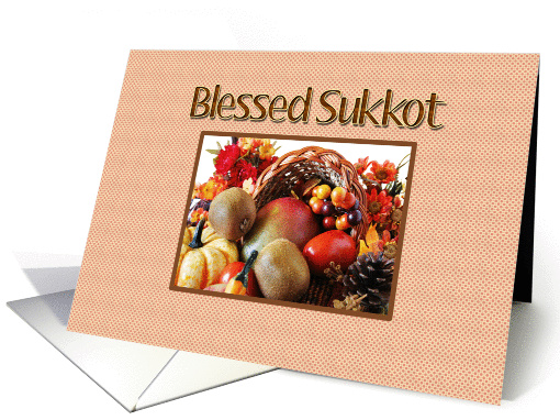 Blessed Sukkot card (185914)