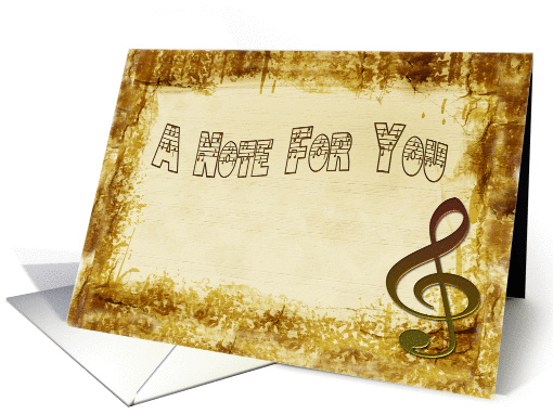 Musical Note card (191326)