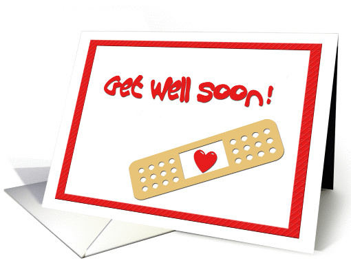 Get Well Soon Bandage card (191588)
