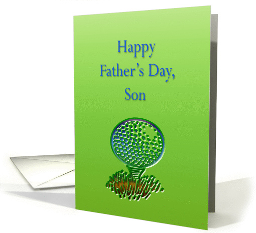 Happy Father's Day Son Golf card (195315)