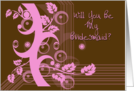 Autumn Bridesmaid card