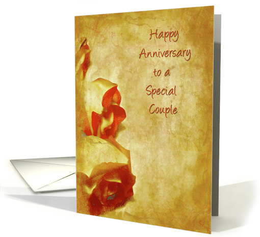 Anniversary Antique Roses card (201072)