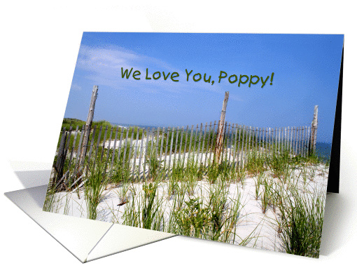 Poppy Grandpa Father's Day card (202245)