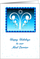 Holiday Thank You Mail Carrier card