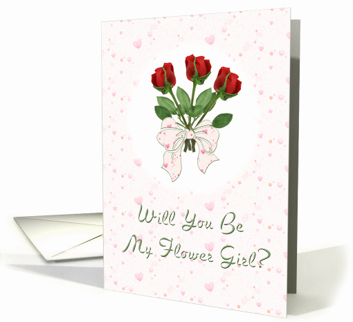 Will You Be My Flower Girl Roses card (218956)