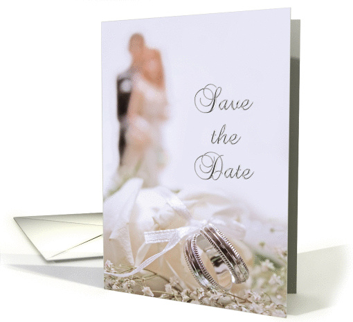 Save the Date Bride Groom card (239966)