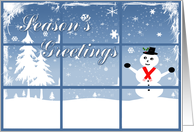 Season’s Greetings Snowman card