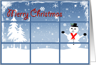 Merry Christmas Snowman card