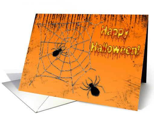 Happy Halloween Spiders card (246615)