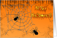 Happy Halloween Spiders card