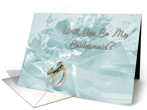 Bridesmaid Aqua card (249576)